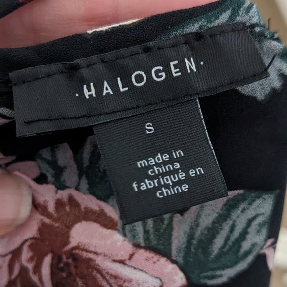Halogen - Floral Short Sleeve Blouse - Size S - Picture 6 of 6
